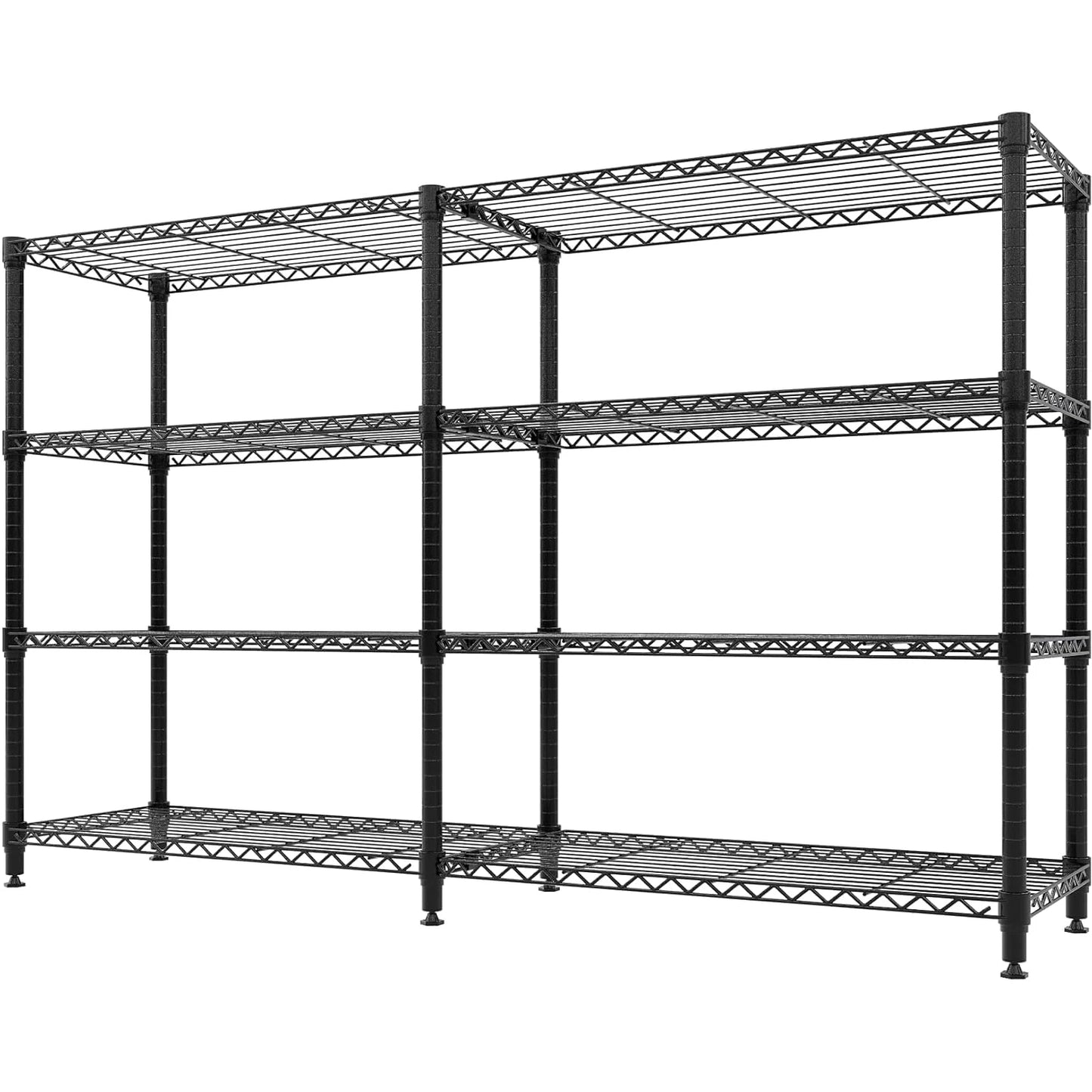 HiMISS Heavy Duty 4 Tier Metal Shelving Unit Kitchen Storage