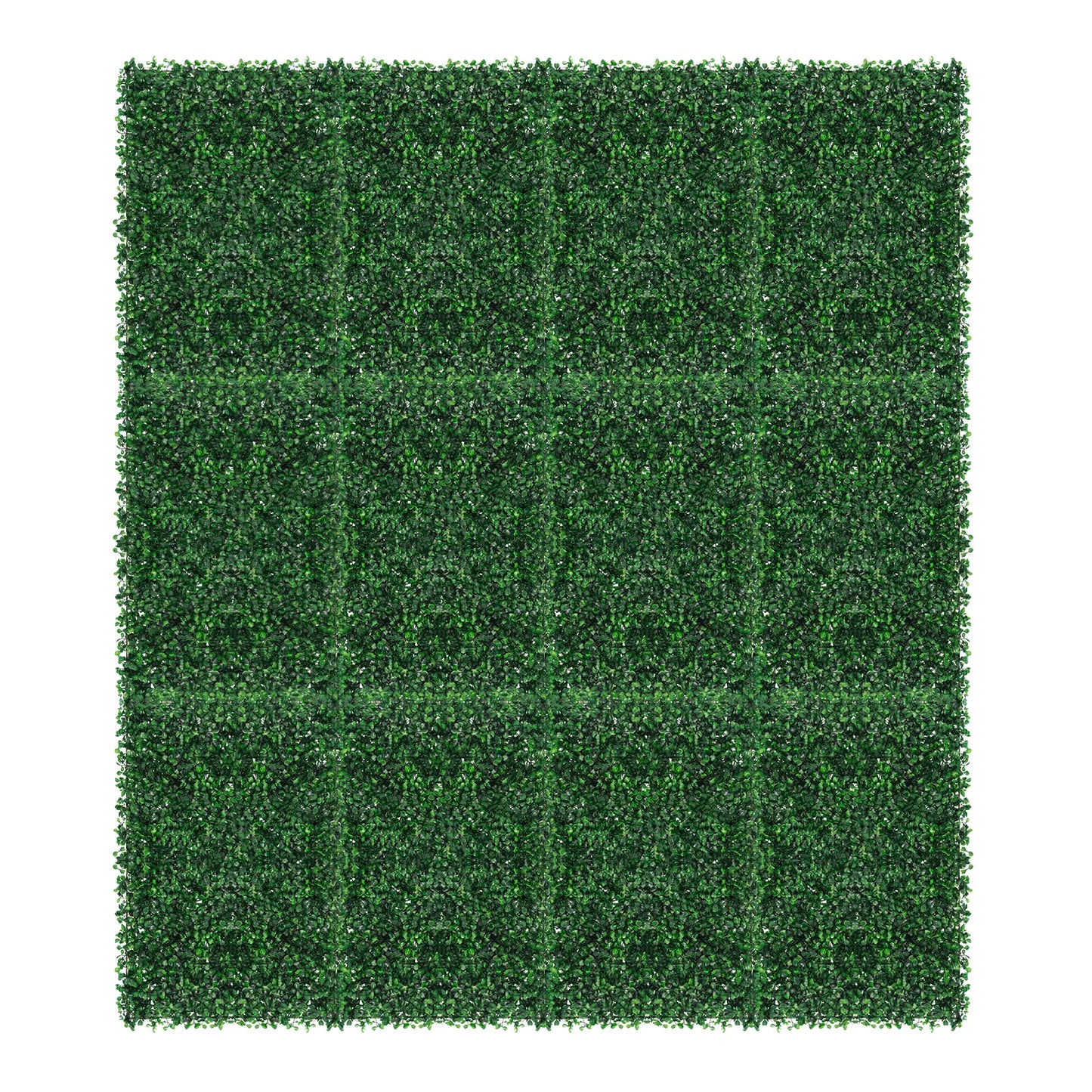 Artificial Grass Mat Panel PE Waterproof Wall Hedge For Indoor Outdoor Decor