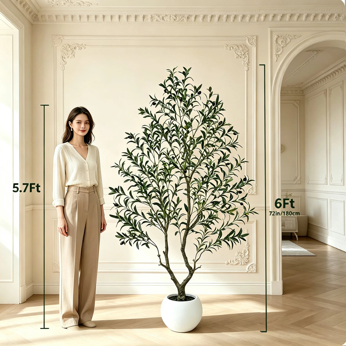 Olitree Artificial Olive Tree With Decorative Planter For Home