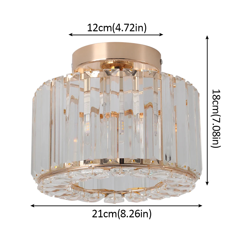 GreeLustr Modern Led Crystal Pendant Light For Kitchen