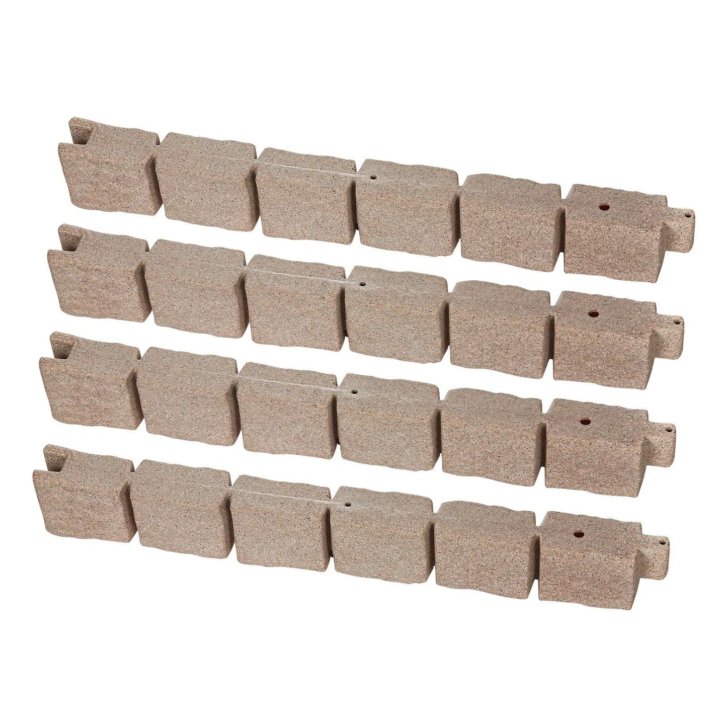 Faux Stone Landscape Edging Flexible Border With Anchoring Spikes