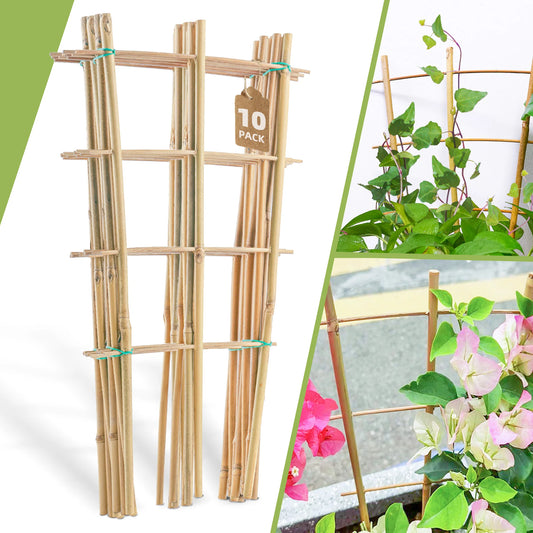 Bamboo Trellis for Climbing Plants Natural Garden Plant Support