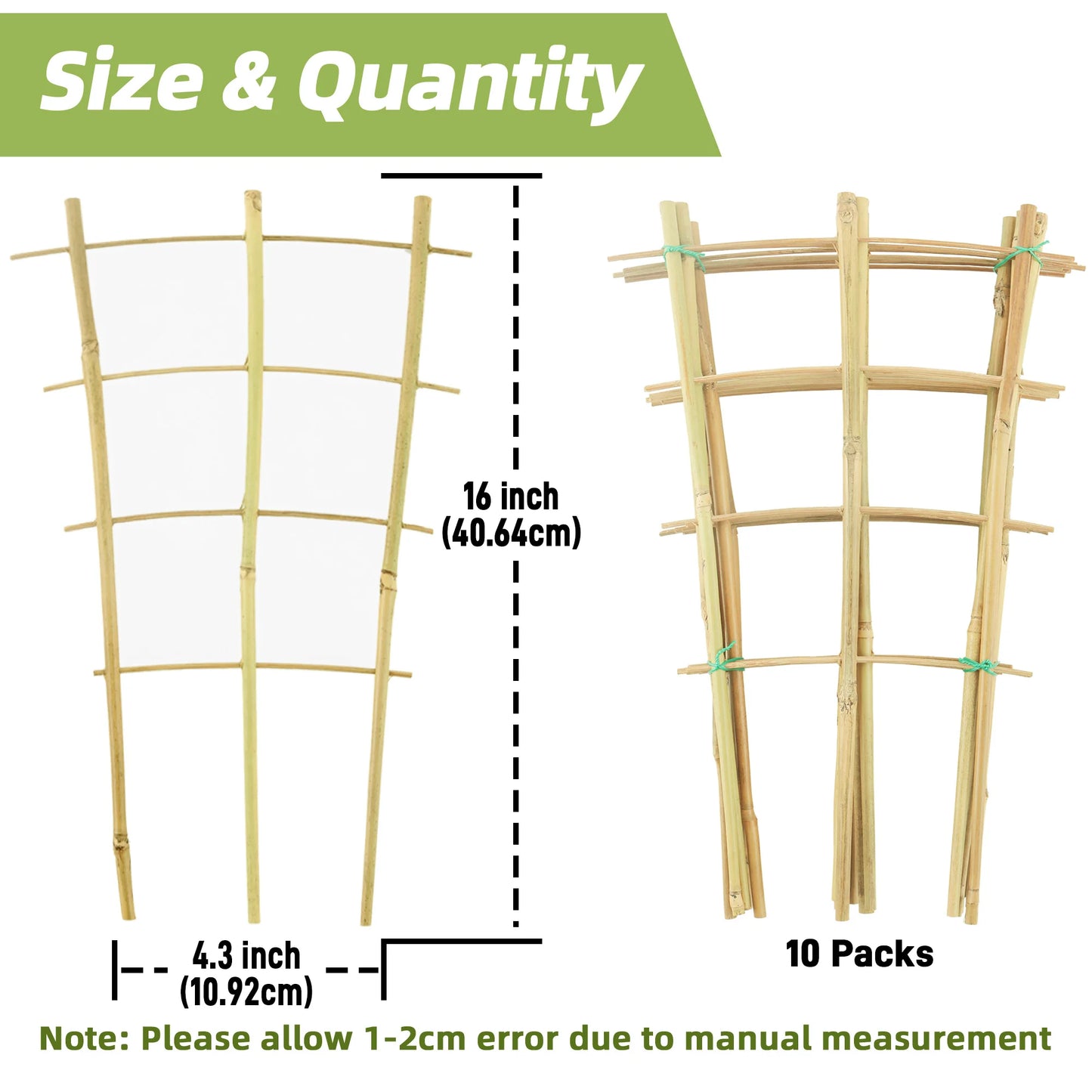 Bamboo Trellis for Climbing Plants Natural Garden Plant Support