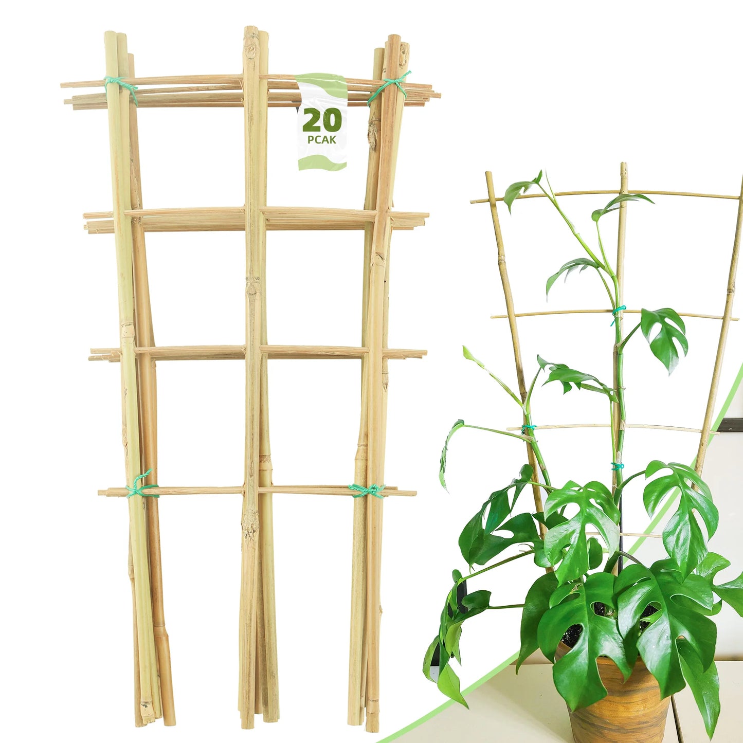 Bamboo Trellis for Climbing Plants Natural Garden Plant Support