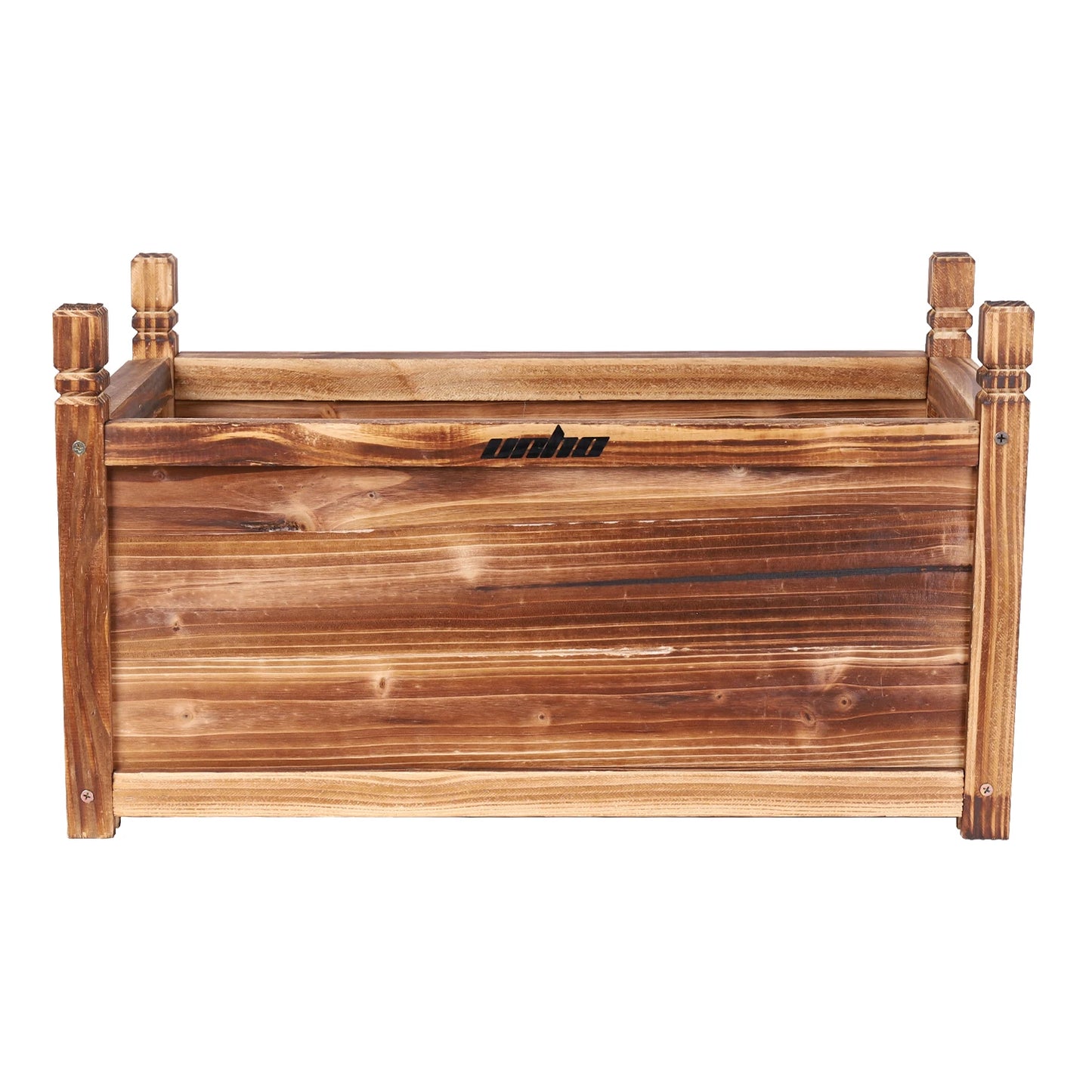 Wooden Raised Garden Bed Planter For Window Mounted Outdoor Use