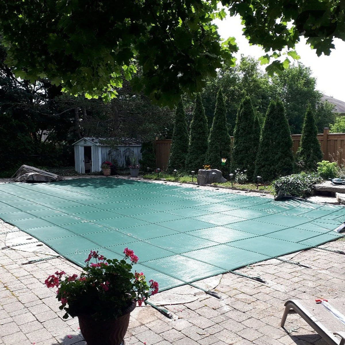 Succebuy Reinforced Mesh Inground Pool Safety Cover