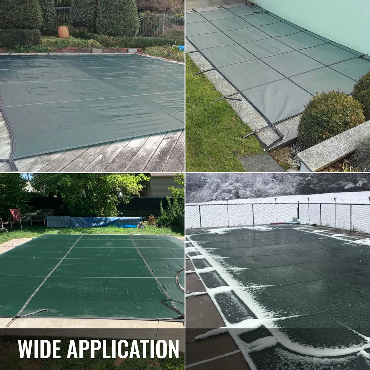 Succebuy Reinforced Mesh Inground Pool Safety Cover