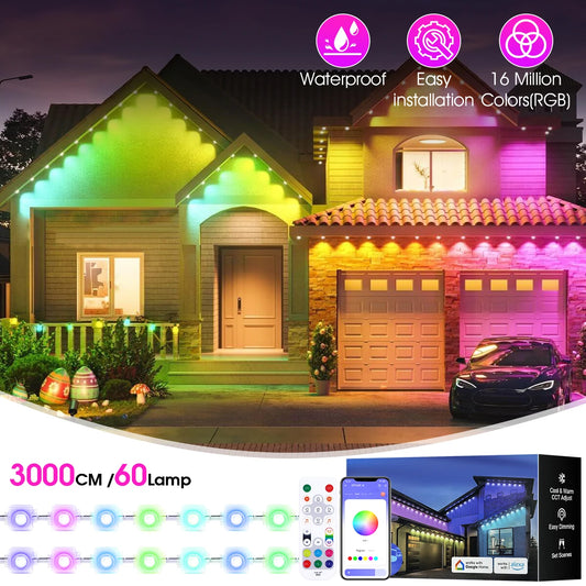Aiopp Permanent Outdoor LED Lights With IP67 Waterproof Build