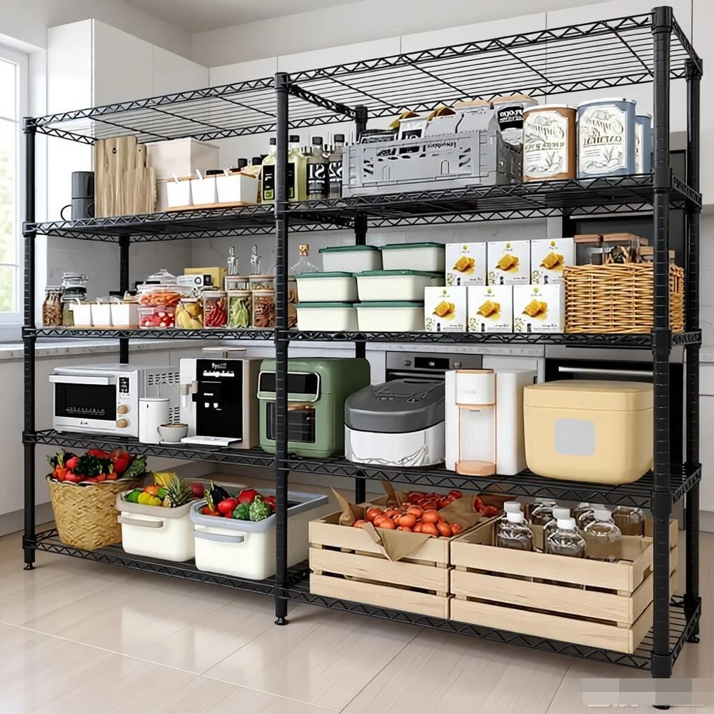 HiMISS 5 Tier Heavy Duty Metal Wire Storage Rack Organizer
