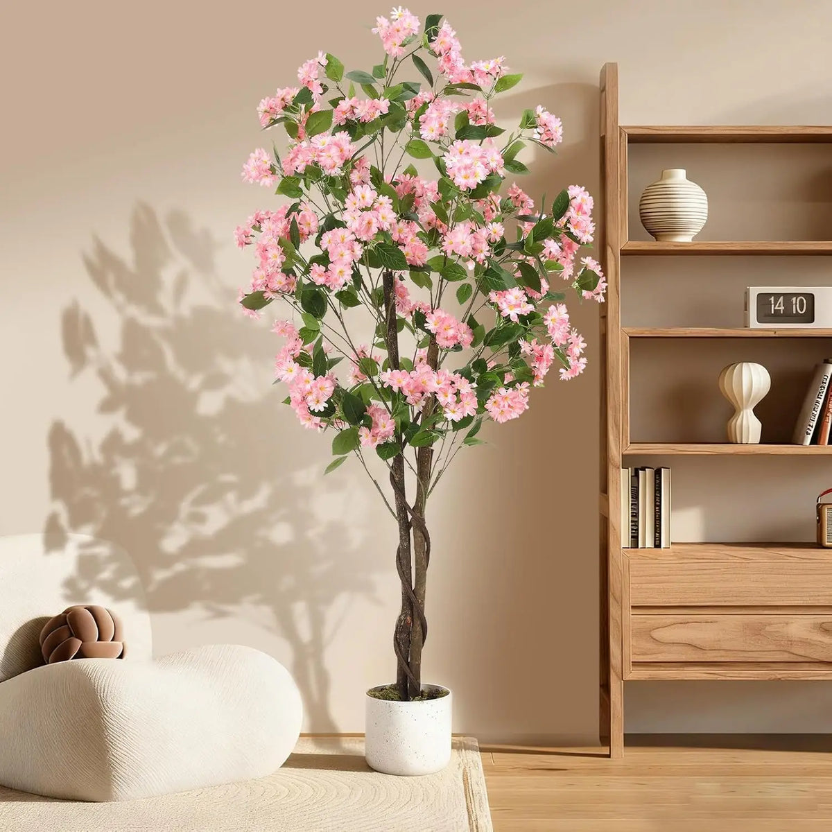 HiMISS Artificial Osmanthus Tree Faux Potted Decorative Indoor Plant