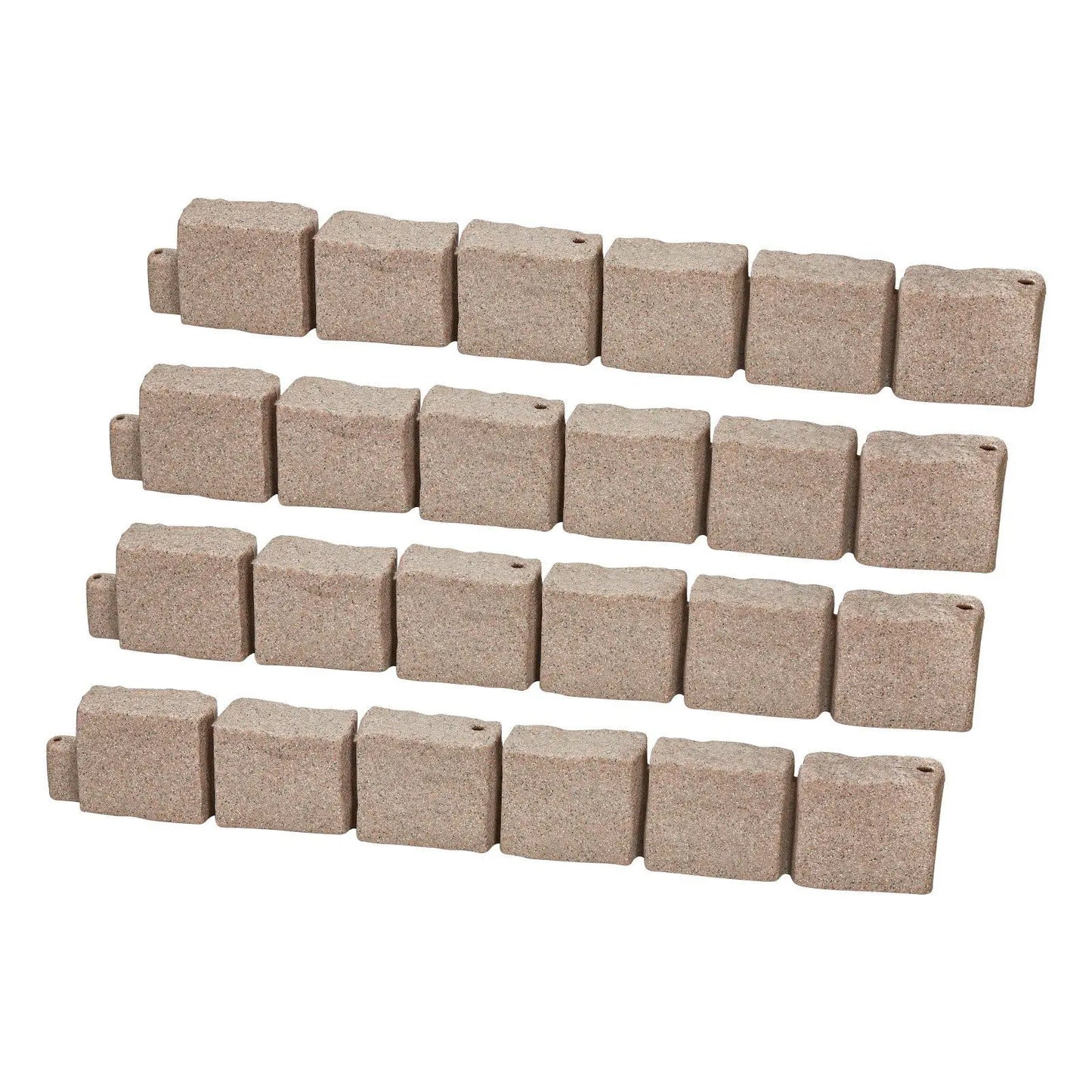 Faux Stone Landscape Edging Flexible Border With Anchoring Spikes