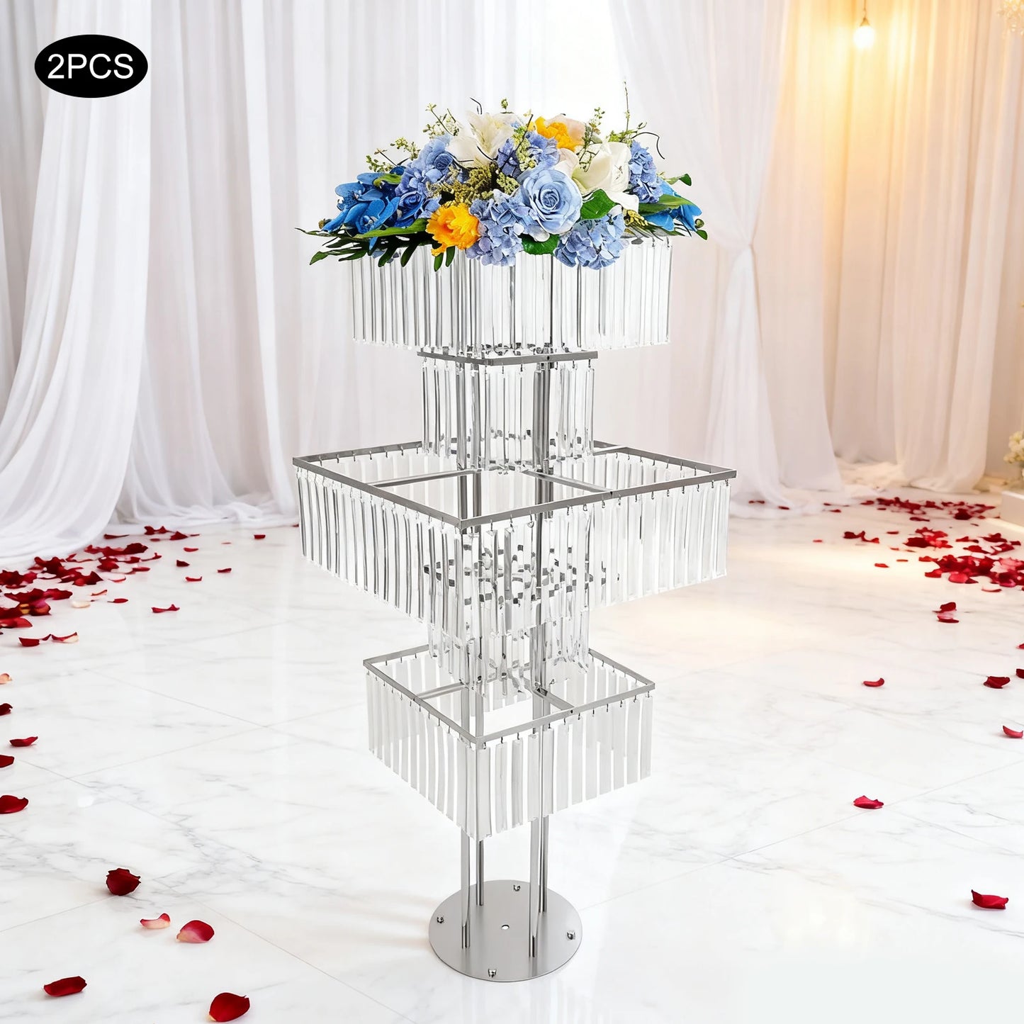 Five-Tier Flower Stand for Weddings and Events Centerpieces