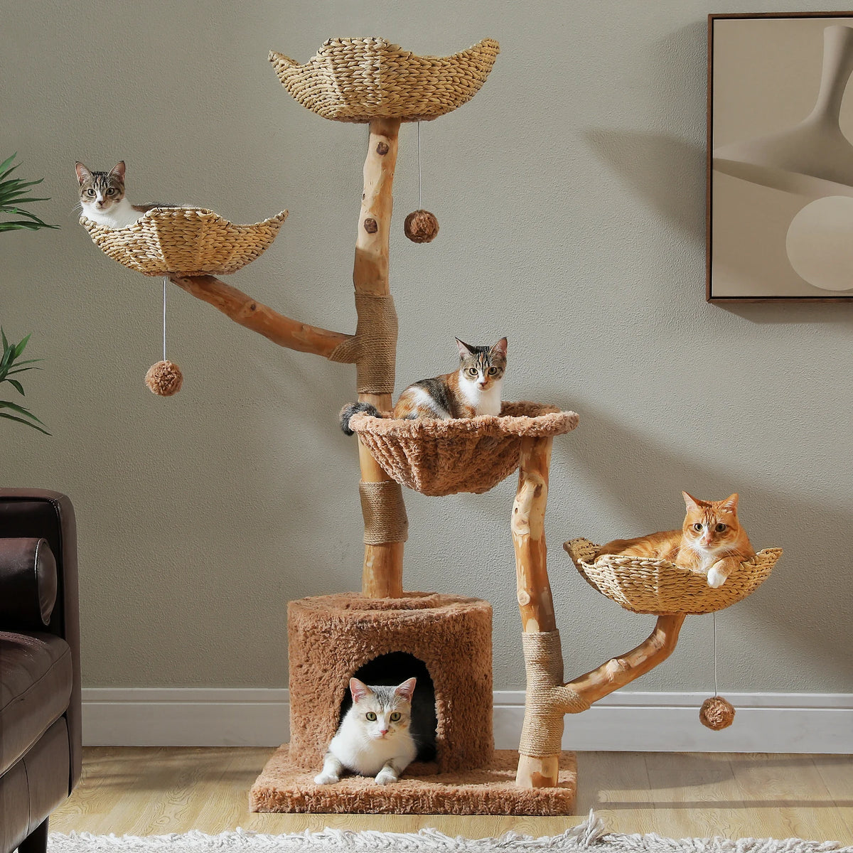 PAWZ Road Multi Level Cat Tree Tower With Scratching Post