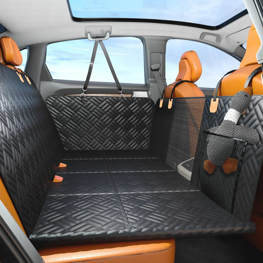 Rear Seat Dog Cover Hammock With Hard Bottom Extender