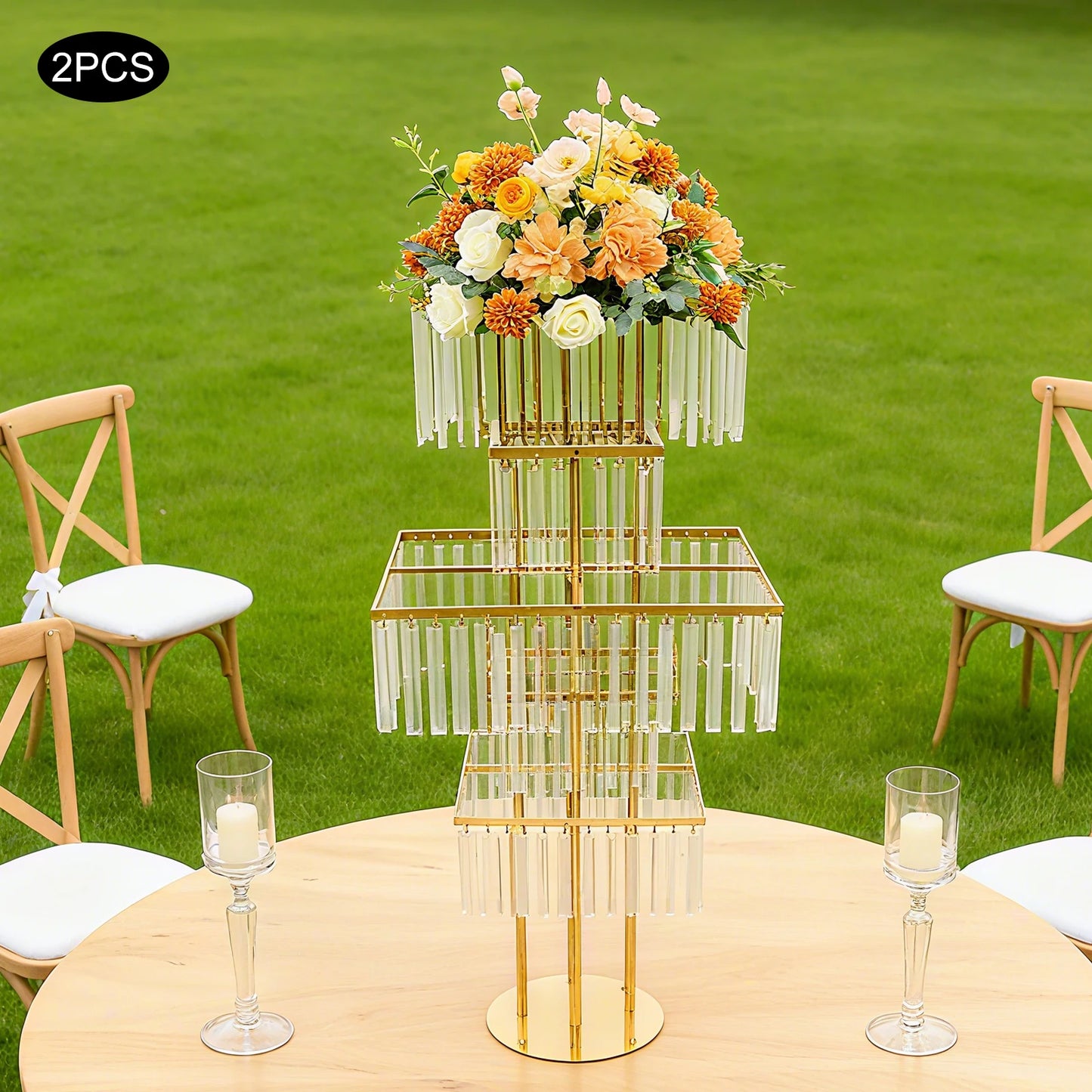 Five-Tier Flower Stand for Weddings and Events Centerpieces