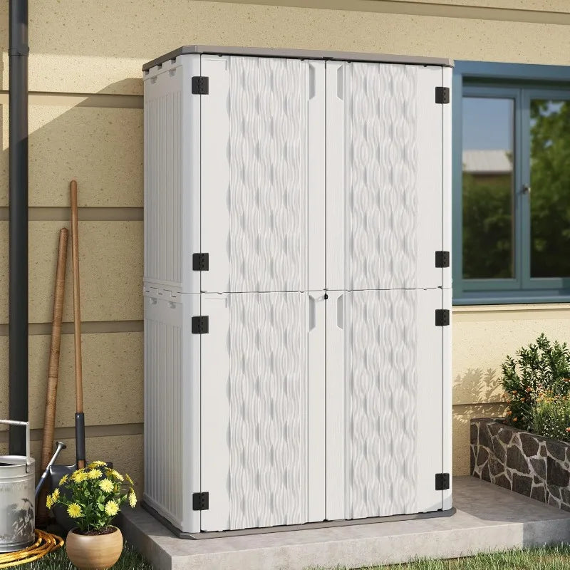 YTYIN UDPATIO Outdoor Storage Shed Cabinet Waterproof