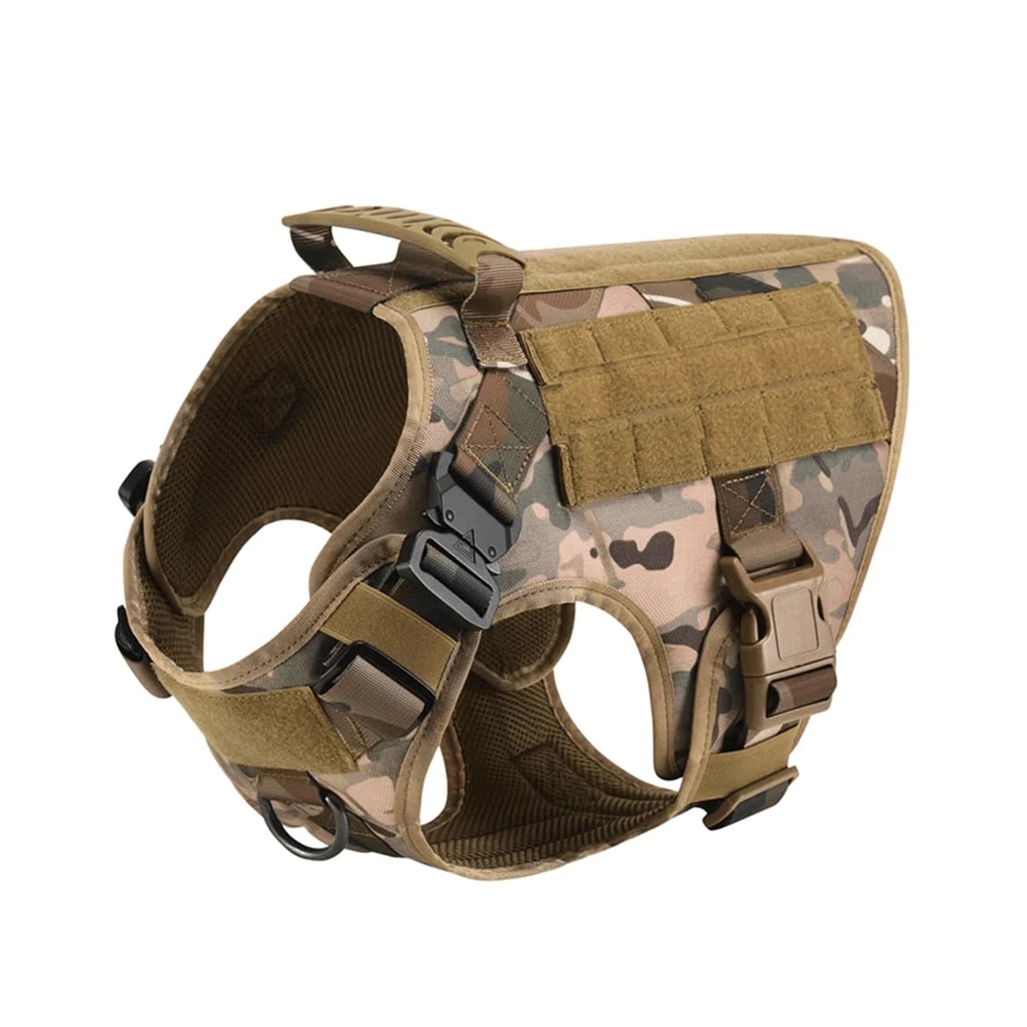 Tactical Dog Harness Vest With Molle Pouches Medium Large Dogs