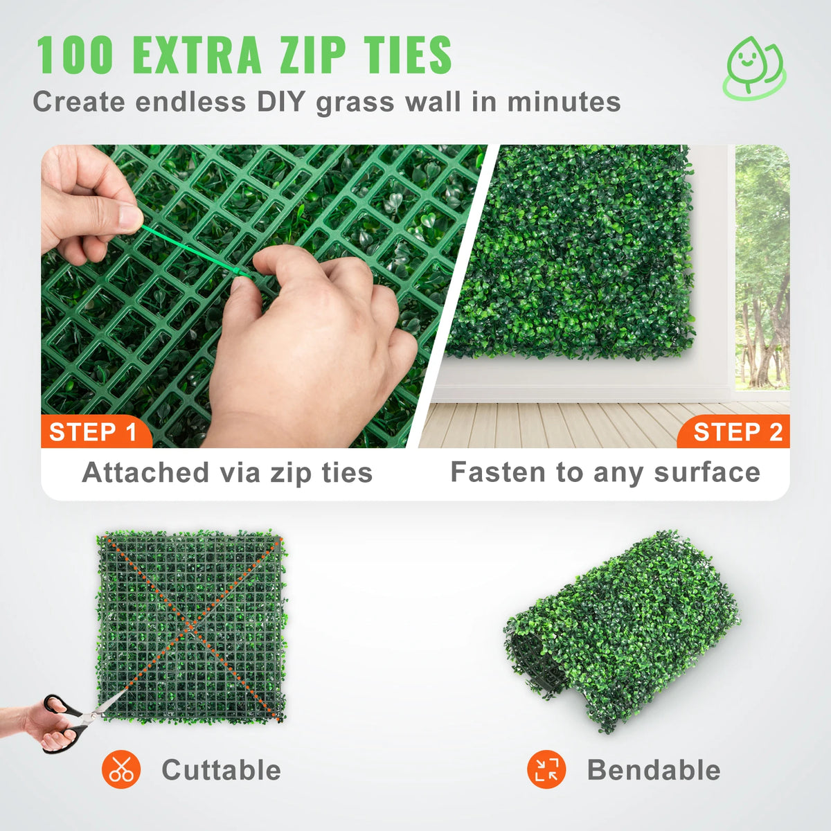 SucceBuy Artificial Boxwood Panels For Walls And Private Garden Screens