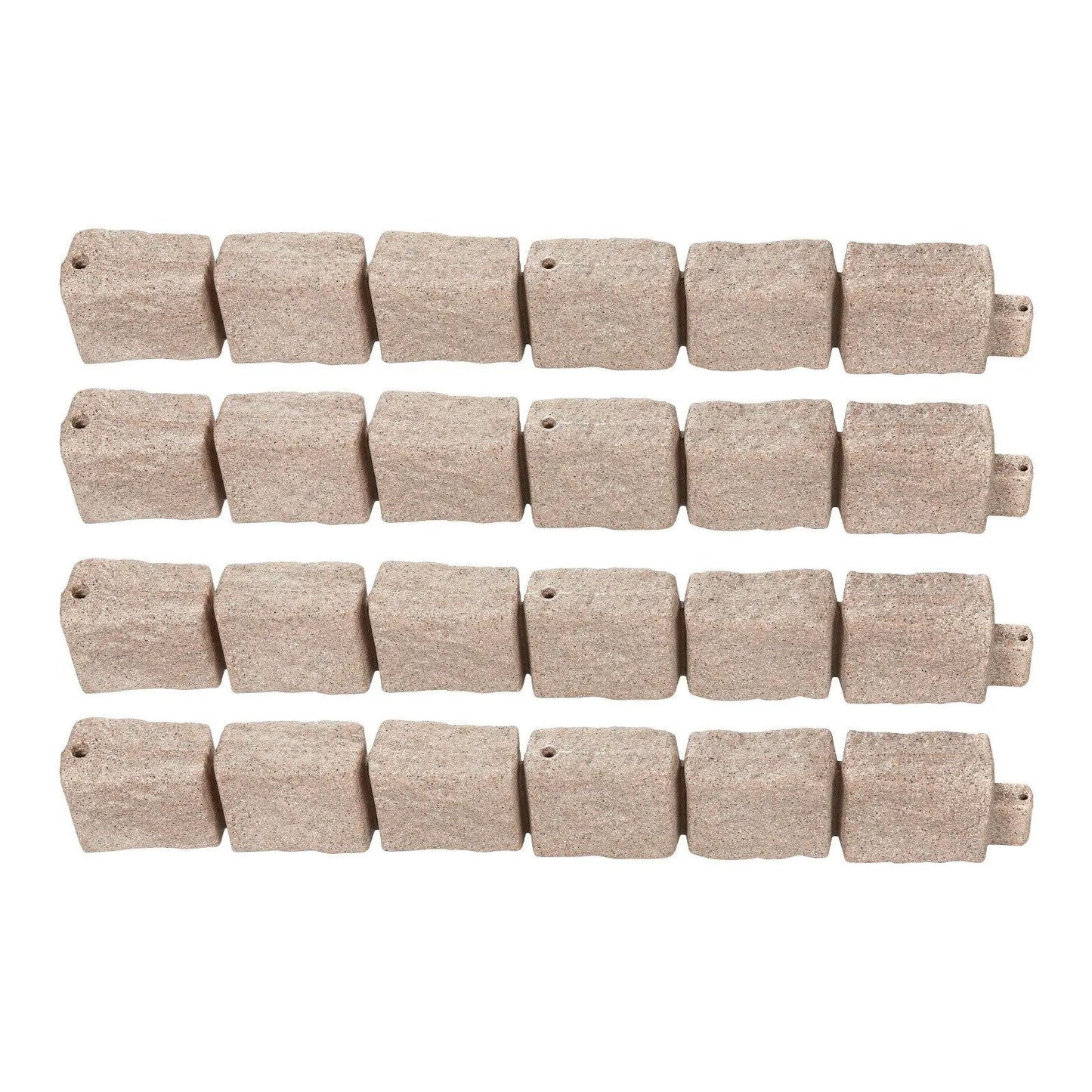 Faux Stone Landscape Edging Flexible Border With Anchoring Spikes
