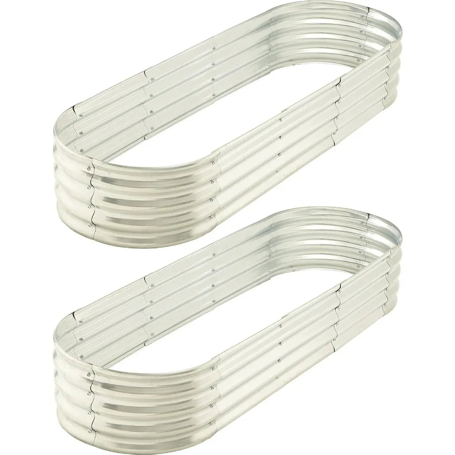 Metal Raised Garden Bed Elevated Planter Two Pack For Vegetables And Herbs