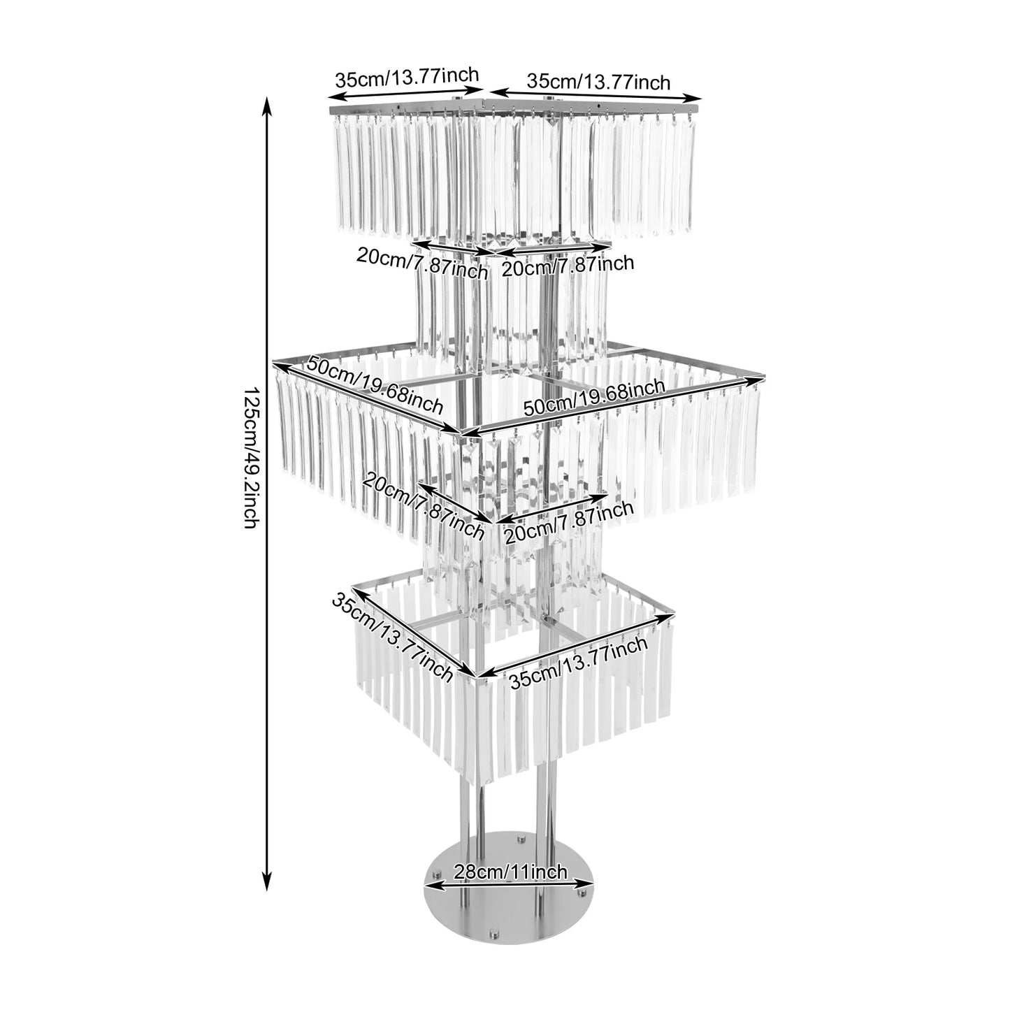 Five-Tier Flower Stand for Weddings and Events Centerpieces