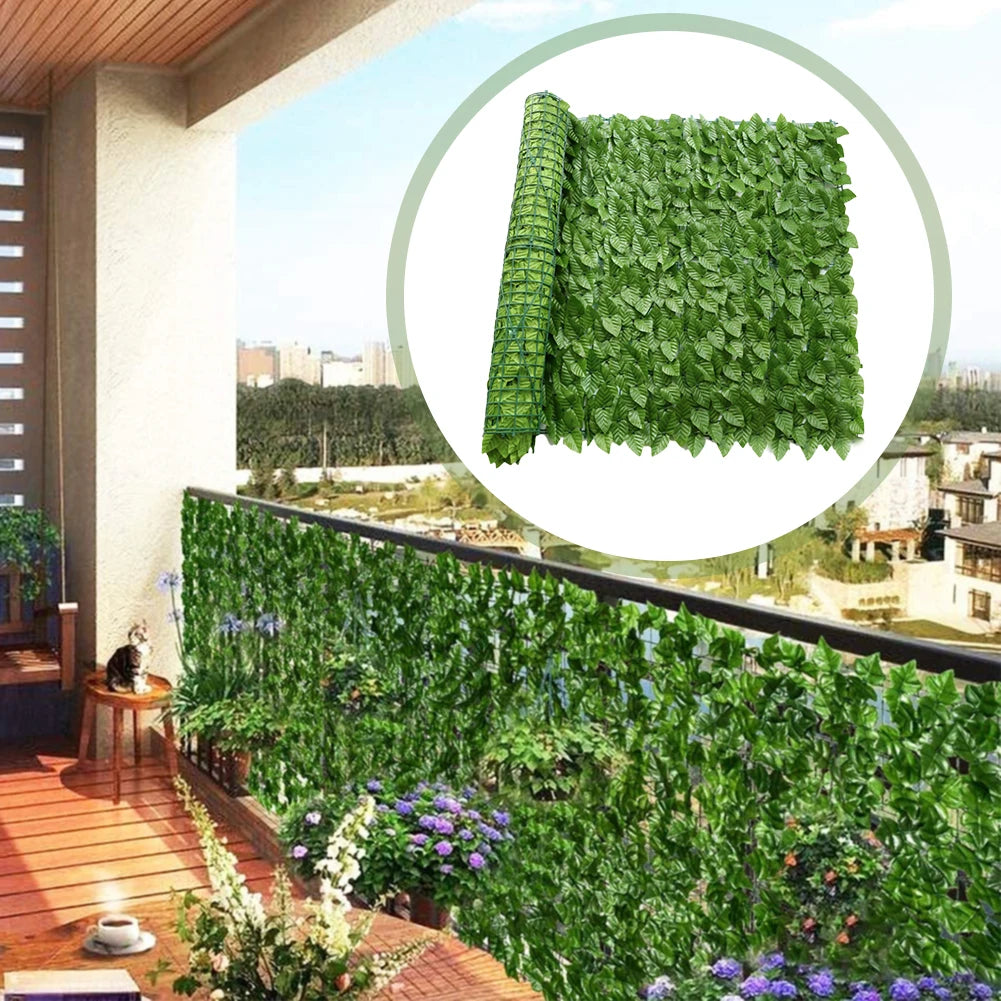 Alloet Artificial Hedge Privacy Fence Screen For Outdoor Balcony