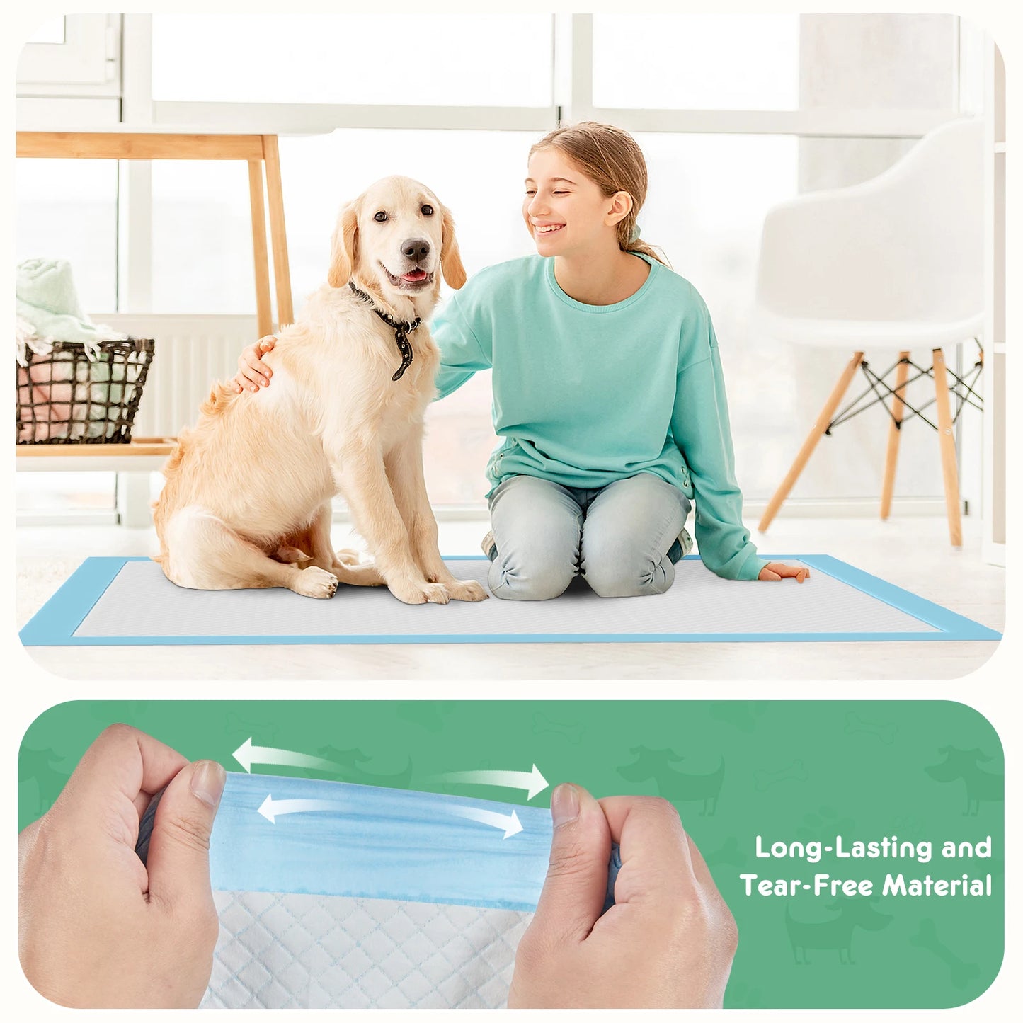 Disposable Underpads 150 Count Ultra Absorbent Leakproof Pads