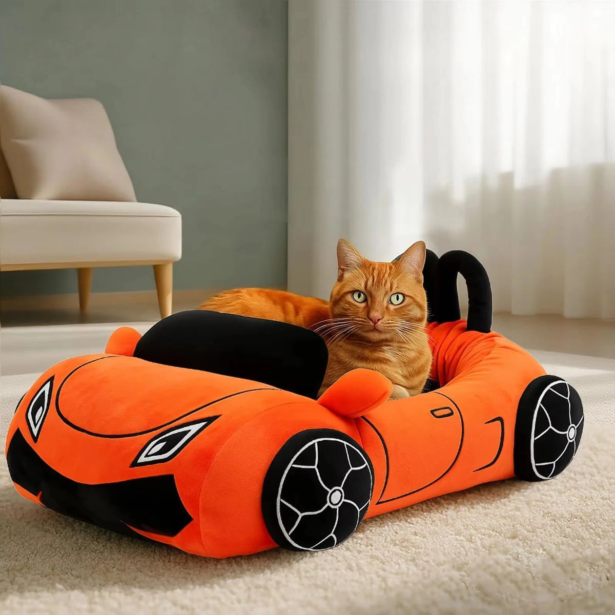 CWV Supercar Cat Bed Soft Cozy Washable Pet Mat for Cats