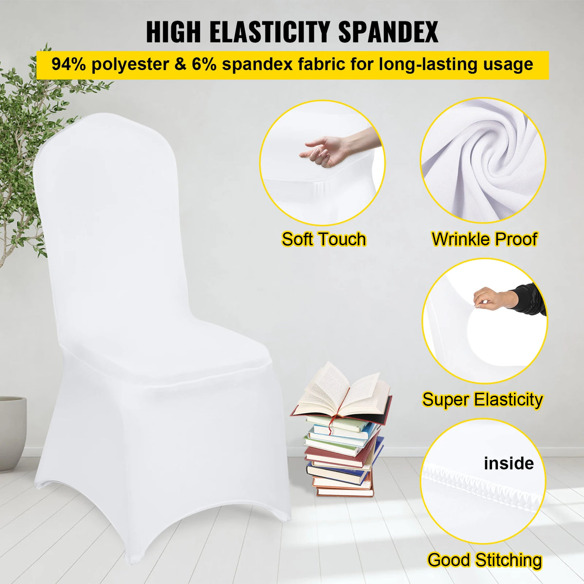 Universal Spandex Wedding Chair Covers Elegant Banquet Restaurant