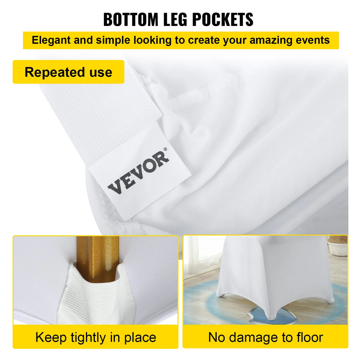 Universal Spandex Wedding Chair Covers Elegant Banquet Restaurant