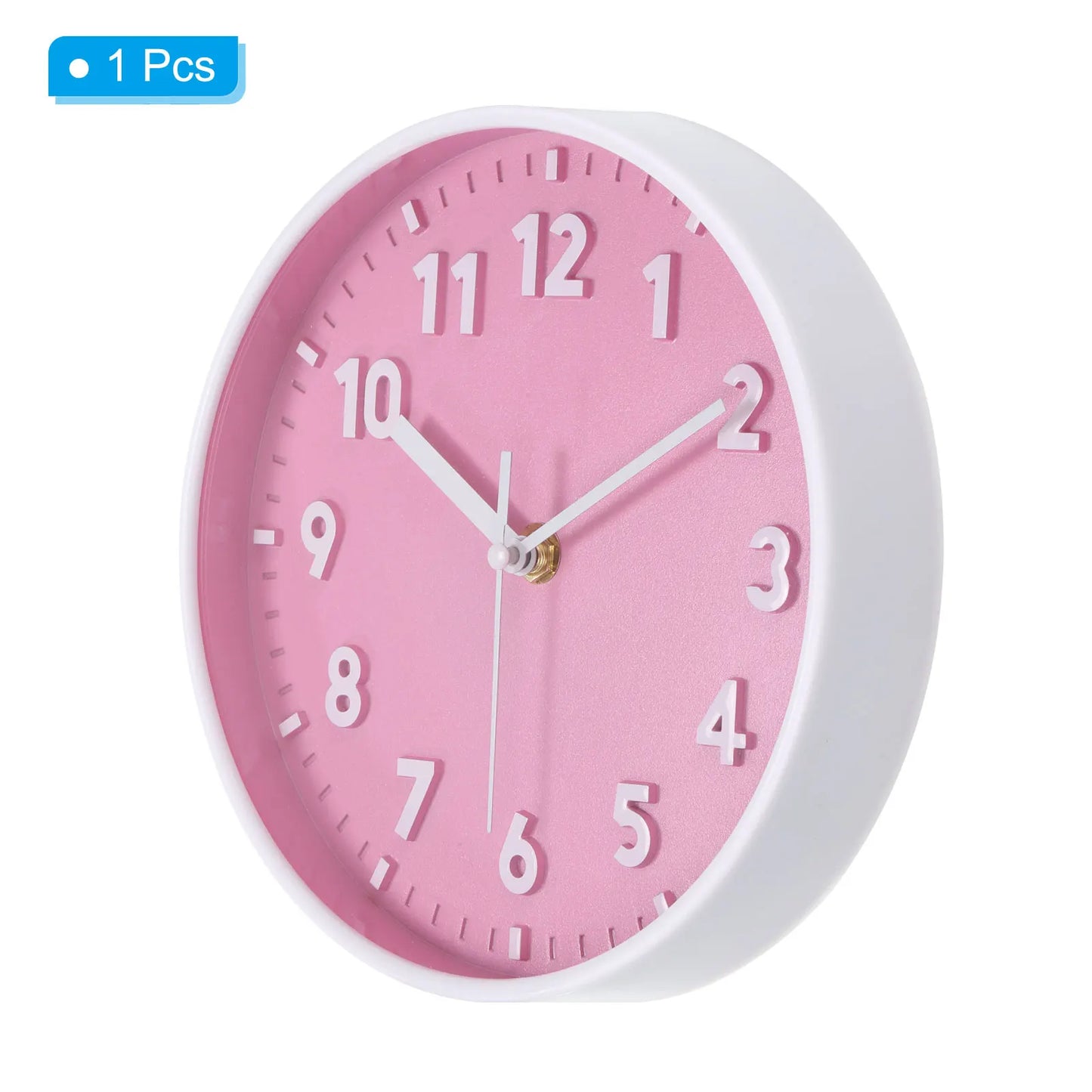 UXCELL Quartz Silent NonTicking Round Wall Clock Battery Operated