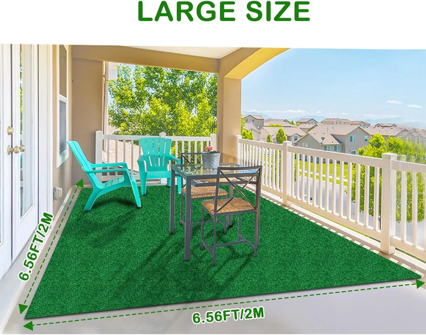Artificial Grass Turf Mat for Dogs With Drainage Holes