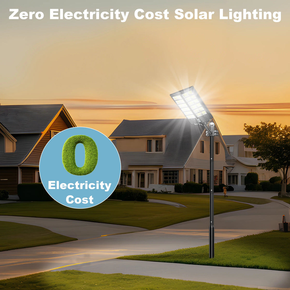 Waterproof Solar Street Light With Motion Sensor Outdoor Security