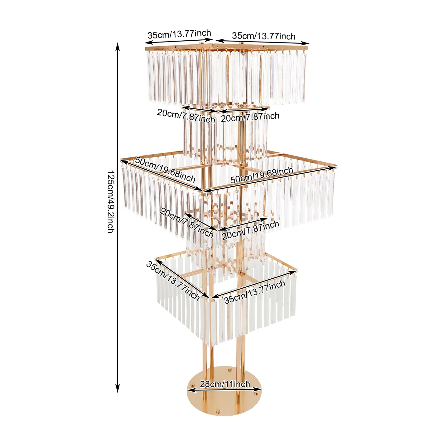 Five-Tier Flower Stand for Weddings and Events Centerpieces