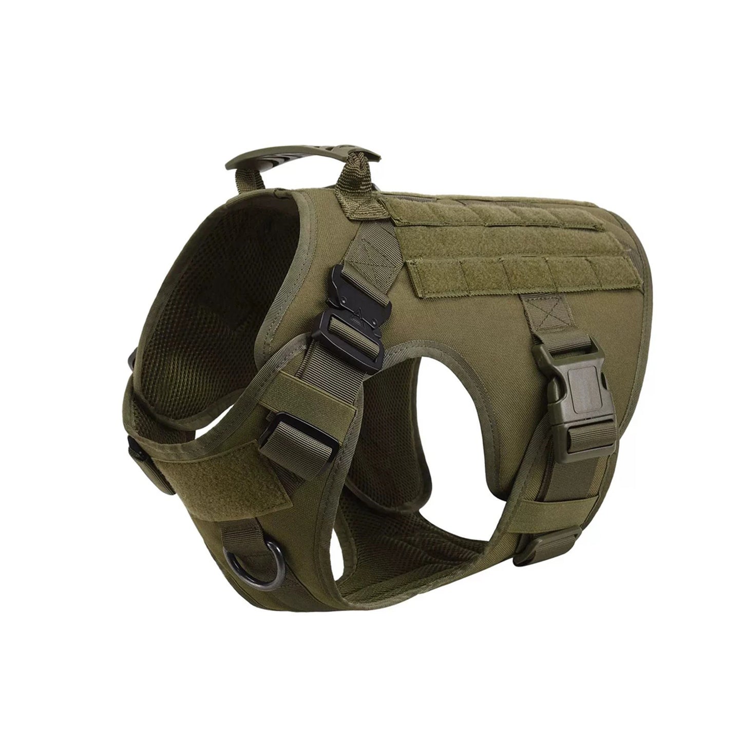 Tactical Dog Harness Vest With Molle Pouches Medium Large Dogs