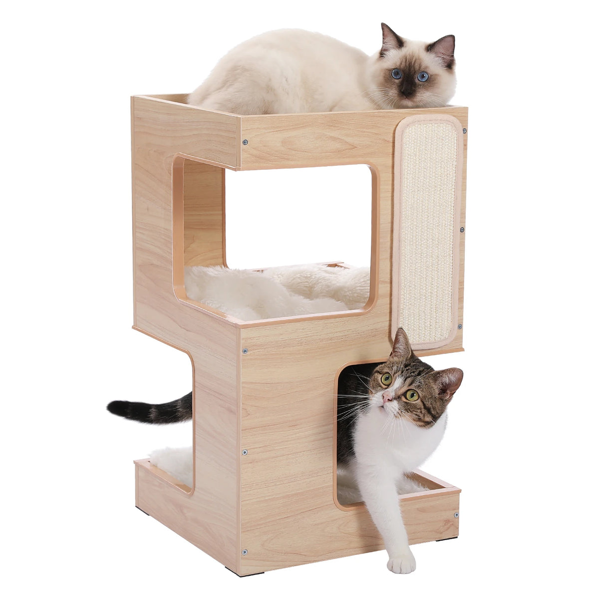 PAWZ Road Cat Condo Bed With Scratching Pad And Toys