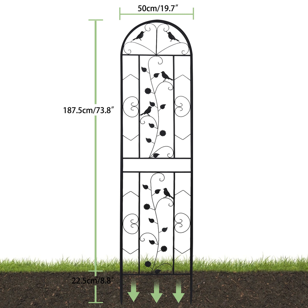 Heavy Duty Metal Garden Trellis For Climbing Plant Support