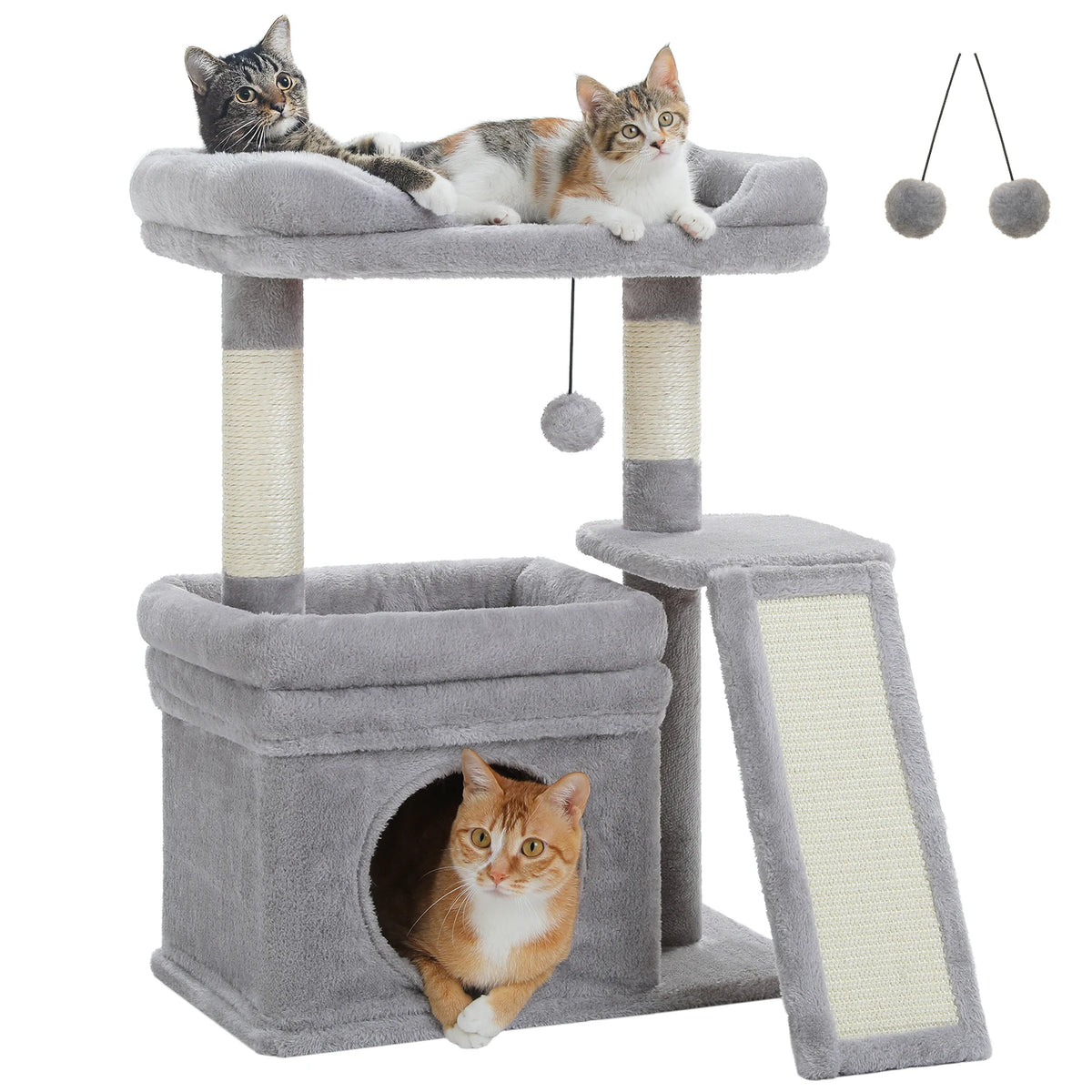PAWZ Road Indoor Cat Tree Tower With Sisal Scratching Post