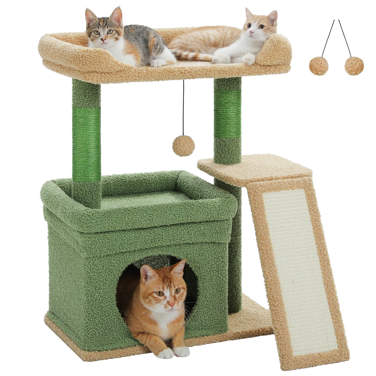 PAWZ Road Indoor Cat Tree Tower With Sisal Scratching Post