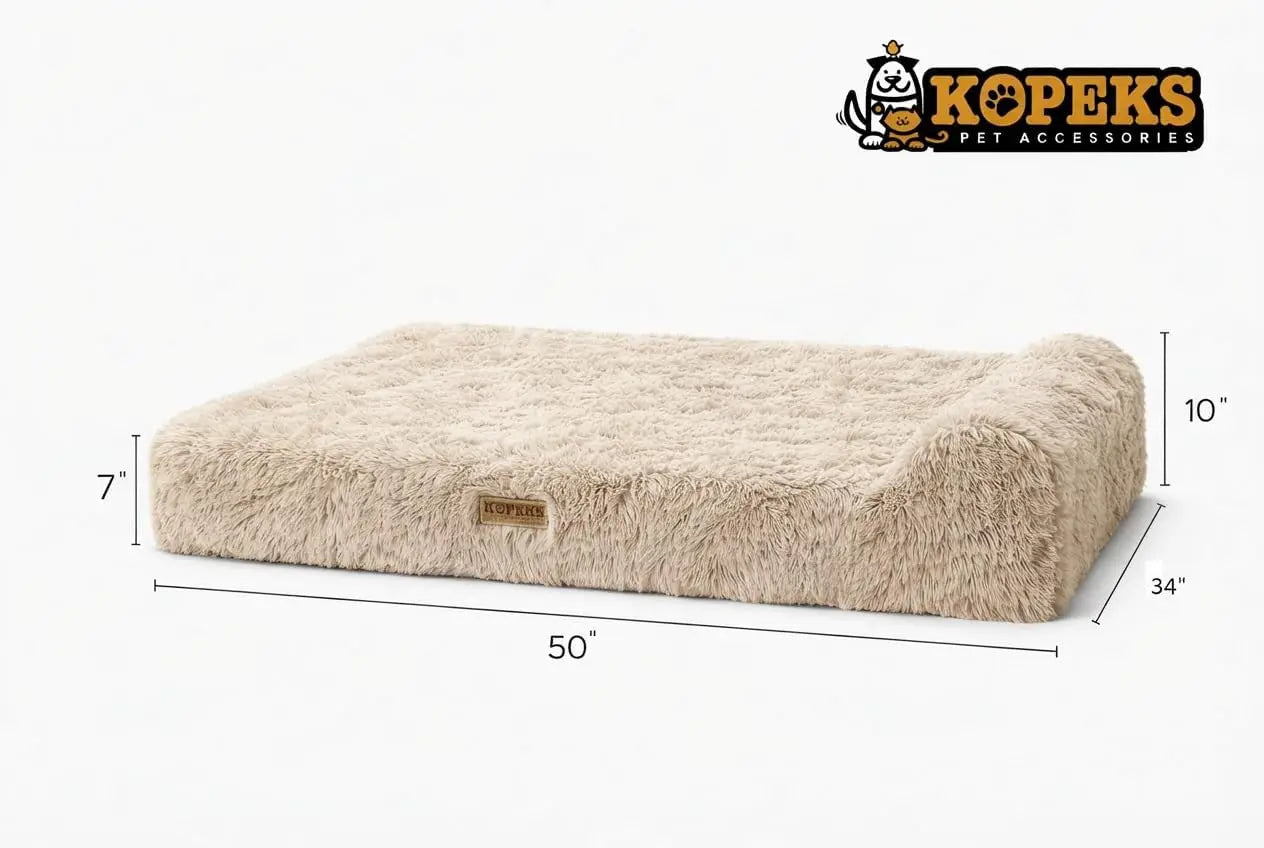 Orthopedic Memory Foam Dog Bed With Waterproof Liner