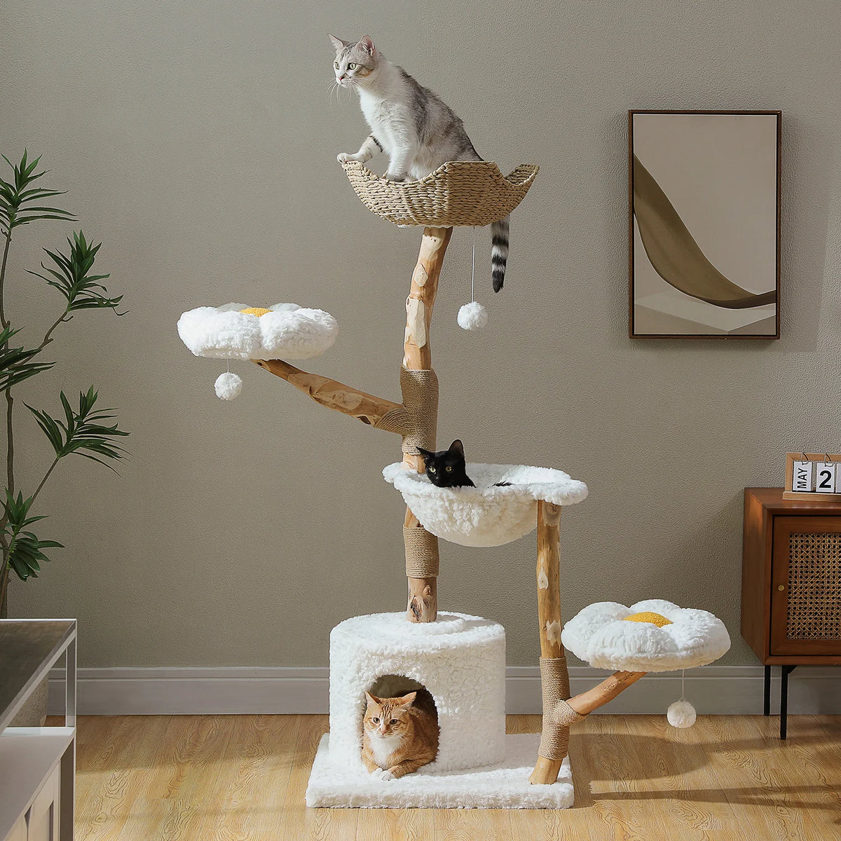 PAWZ Road Multi Level Cat Tree Tower With Scratching Post