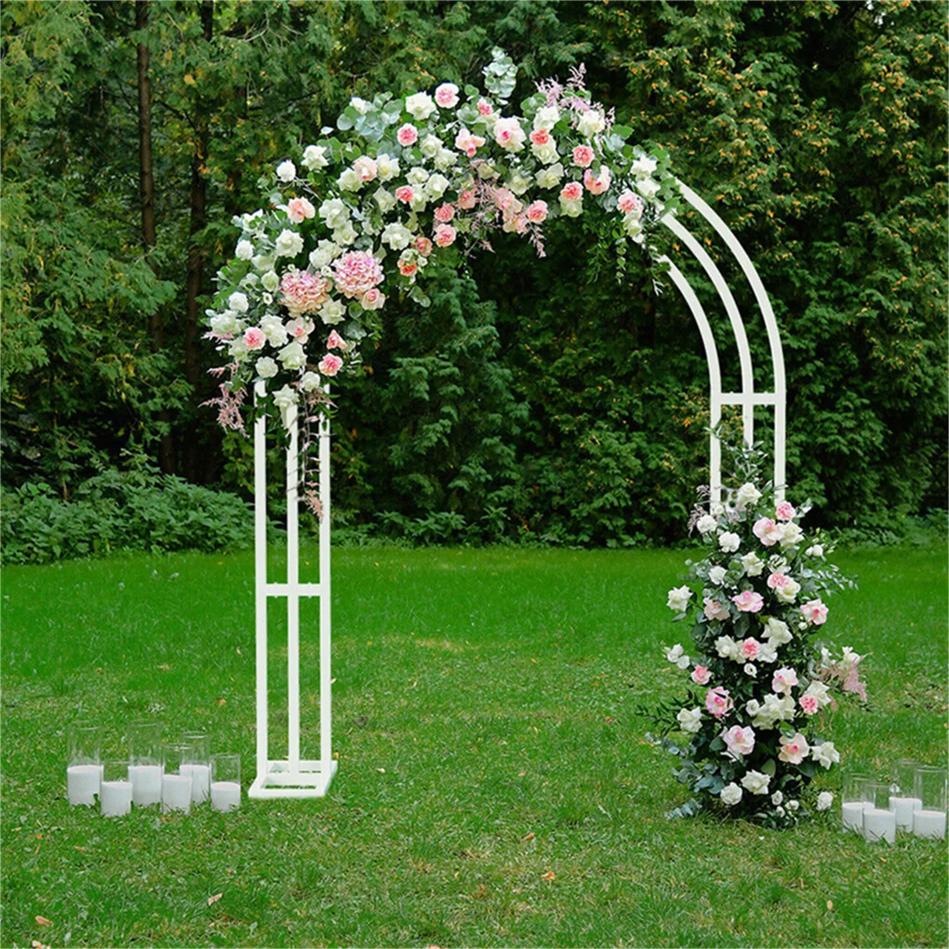 Metal Wedding Balloon Arch Backdrop Stand for Ceremonies