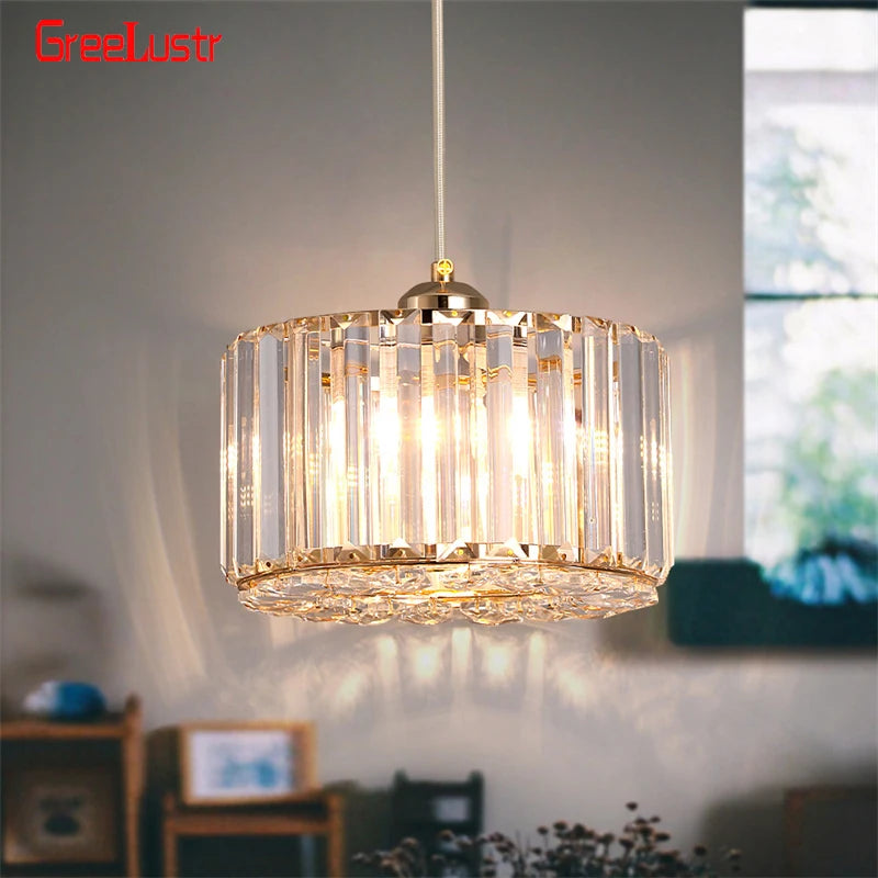 GreeLustr Luxury Acrylic LED Crystal Pendant Chandelier Light