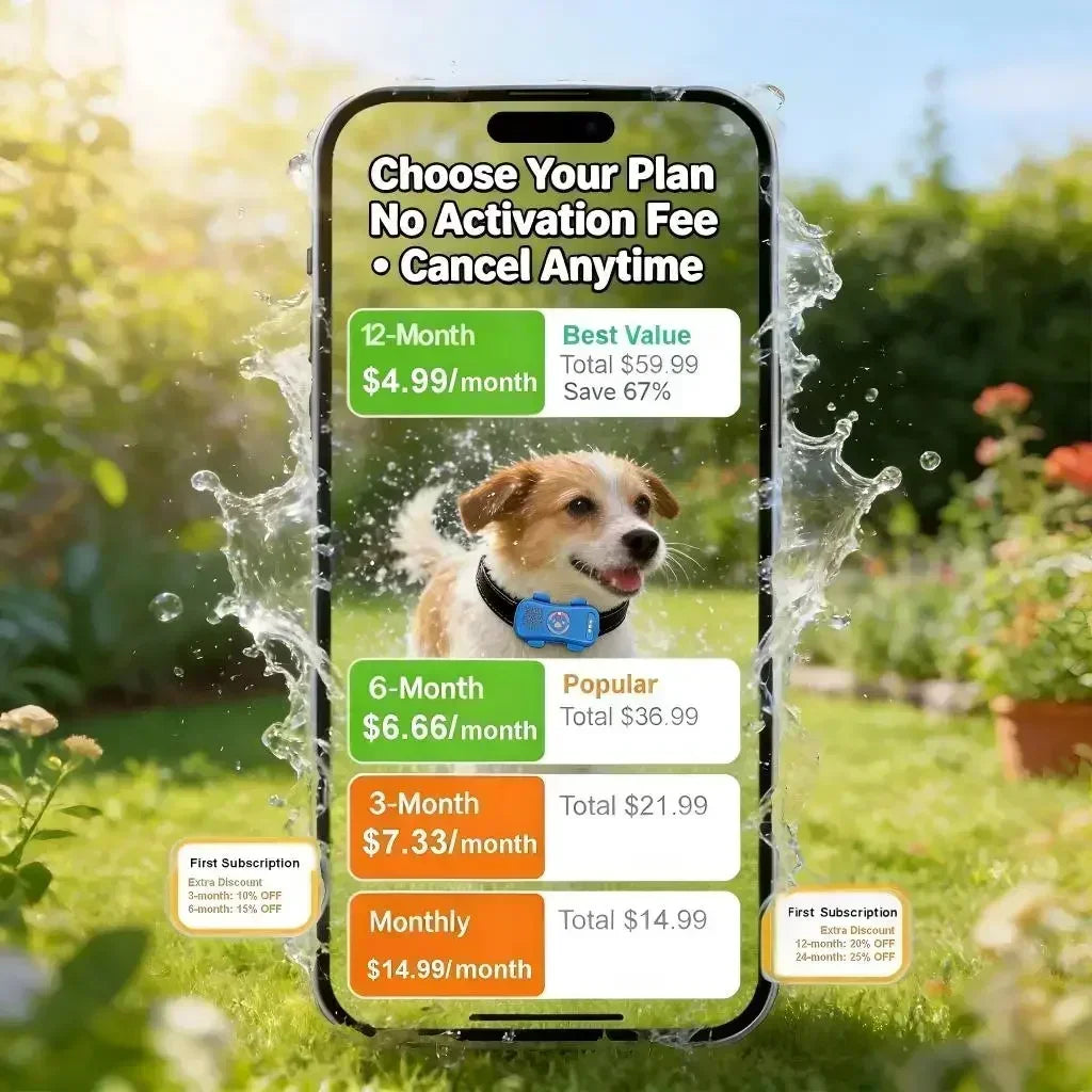 WANWAYTECH GPS Pet Tracker With Real Time Location Tracking