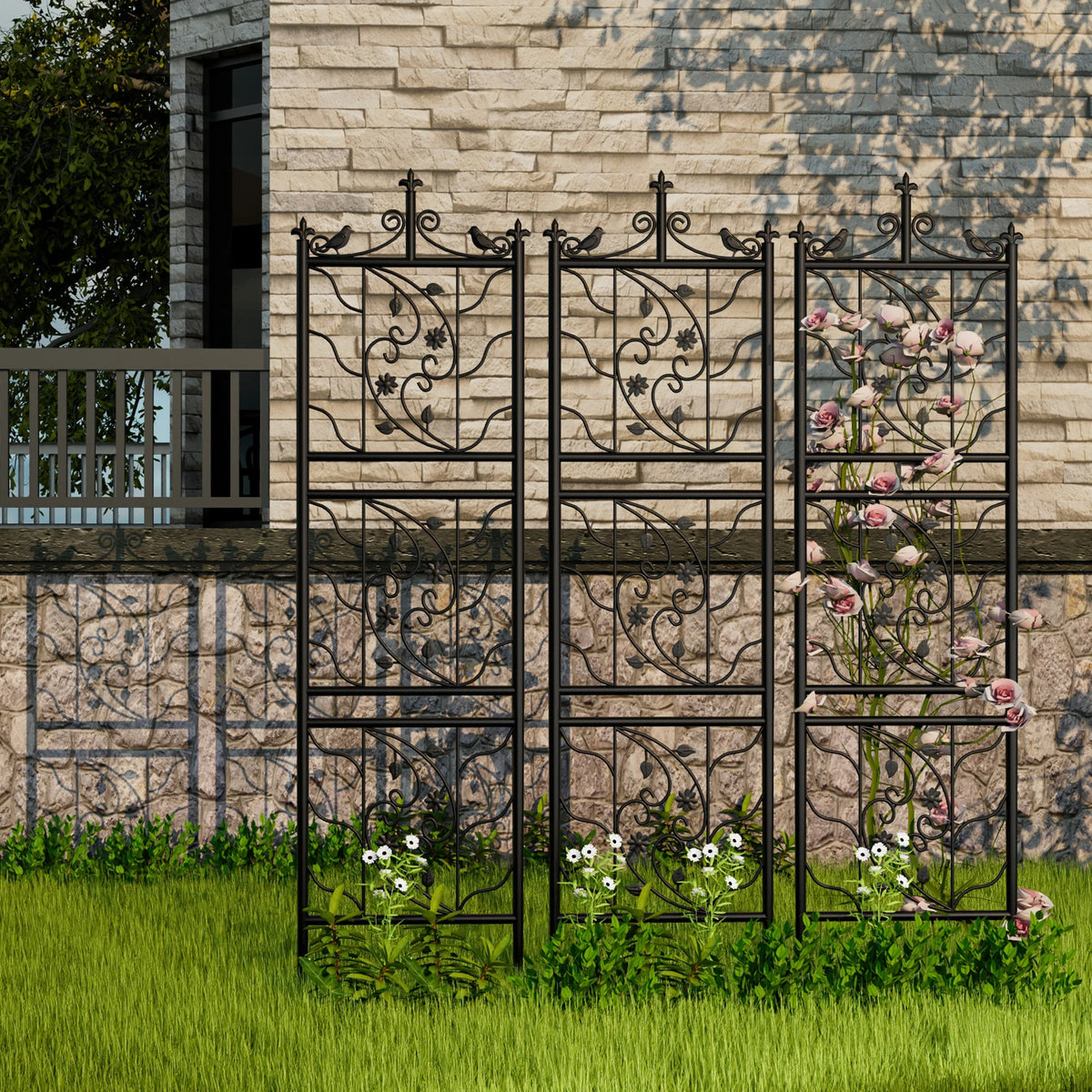 Heavy Duty Metal Garden Trellis Vine Climbing Plant Support