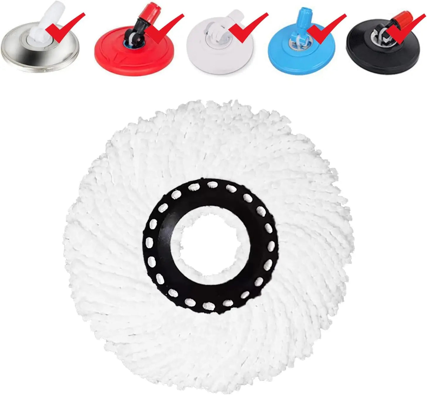 Spin Mop Replacement Heads Microfiber Refills For Dry And Wet