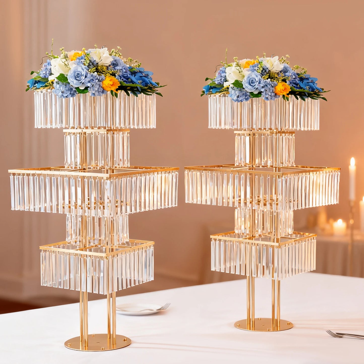 Five-Tier Flower Stand for Weddings and Events Centerpieces