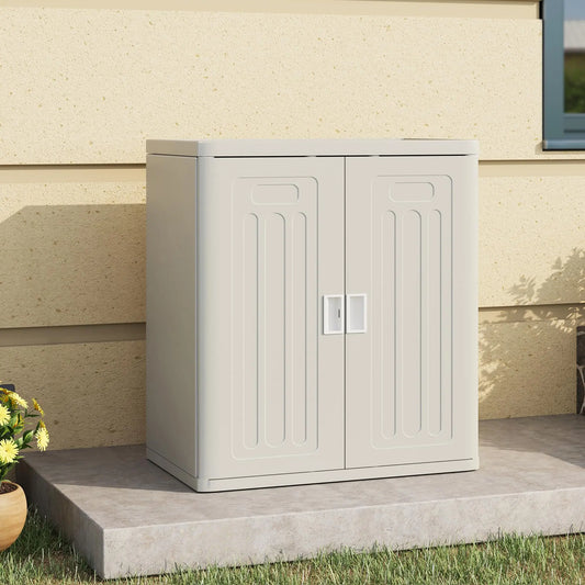YTYIN UDPATIO Outdoor Storage Shed Cabinet Waterproof