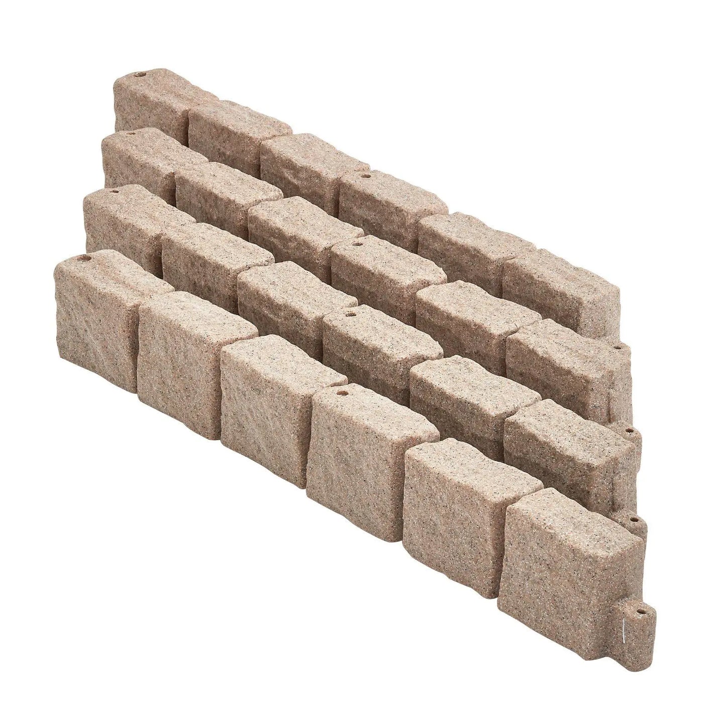 Faux Stone Landscape Edging Flexible Border With Anchoring Spikes