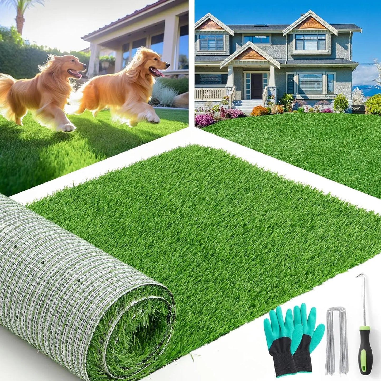 Artificial Grass Roll With Drainage Holes For Dog Potty Training